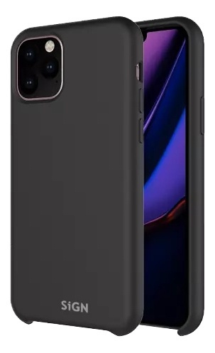 SiGN flydende silikoneetui til iPhone 12 Pro Max, sort i gruppen SMARTPHONES & TABLETS / Mobil Beskyttelse / Apple / iPhone 12 Pro / Cover hos TP E-commerce Nordic AB (A17249)