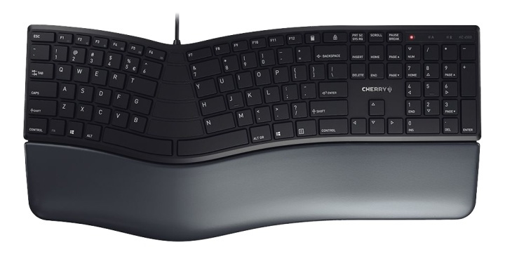 Cherry KC 4500 Ergo keyboard, ergonomic designed keyboard, black i gruppen COMPUTERTILBEHØR / Mus og tastatur / Tastatur / Med ledning hos TP E-commerce Nordic AB (A17311)