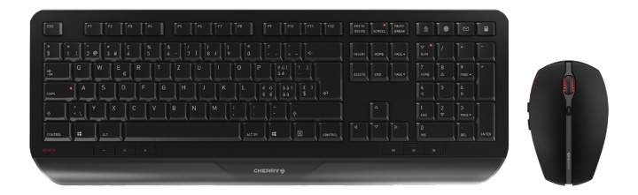 CHERRY Gentix Desktop wireless keyboard and mouse combo kit, black i gruppen COMPUTERTILBEHØR / Mus og tastatur / Tastatur / Pakke hos TP E-commerce Nordic AB (A17315)