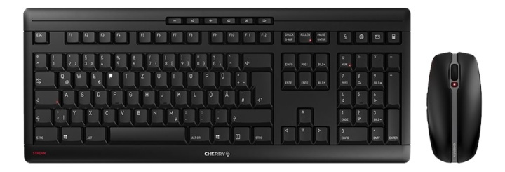 Cherry Stream Desktop, keyboard and mouse combo kit, black i gruppen COMPUTERTILBEHØR / Mus og tastatur / Tastatur / Pakke hos TP E-commerce Nordic AB (A17316)