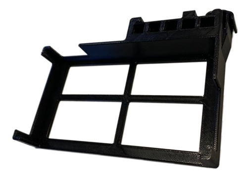 winther3d Wireless 3D-printed DIN mounting bracket for ER-X-SFP, black i gruppen COMPUTERTILBEHØR / Netværk / Routere hos TP E-commerce Nordic AB (A17383)