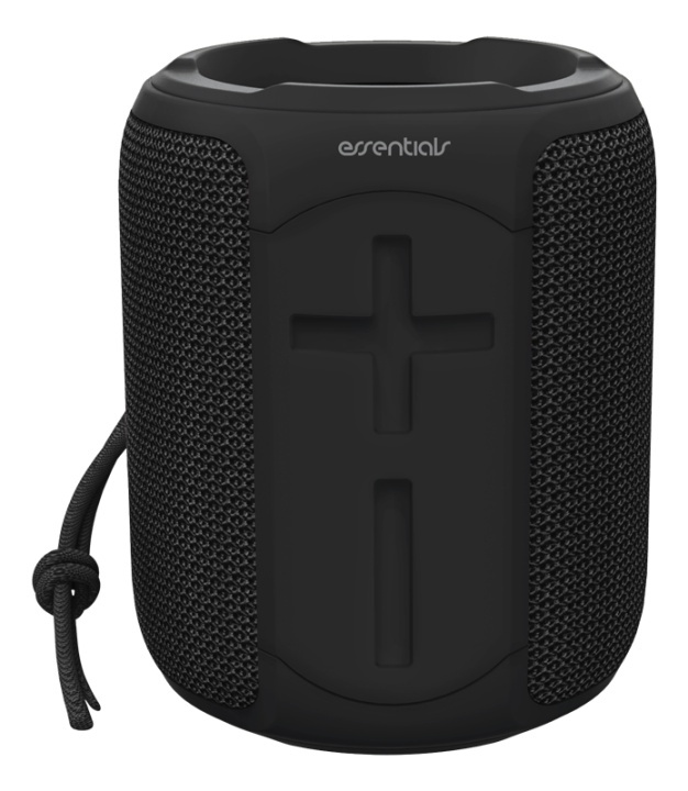 Essentials Vandtæt Bluetooth-højttaler, 2 x 5W, IPX7, Sort i gruppen HJEMMEELEKTRONIK / Lyd & billede / Højttalere & tilbehør / Bluetooth-højttalere / Bærbare højttalere hos TP E-commerce Nordic AB (A17387)