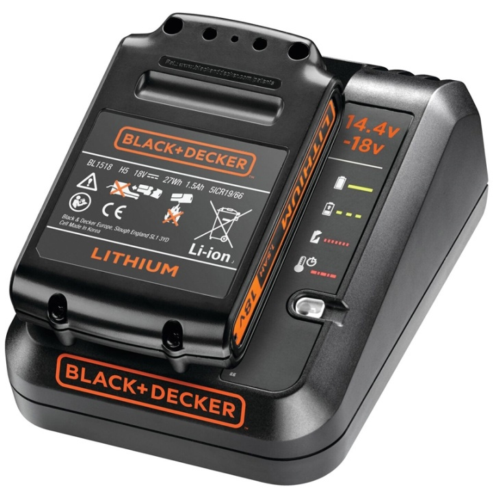 Black & Decker 1A Laddare + 1.5Ah Batteri i gruppen HJEM, HUS & HAVE / Værktøj / Øvrigt elværktøj hos TP E-commerce Nordic AB (A17538)