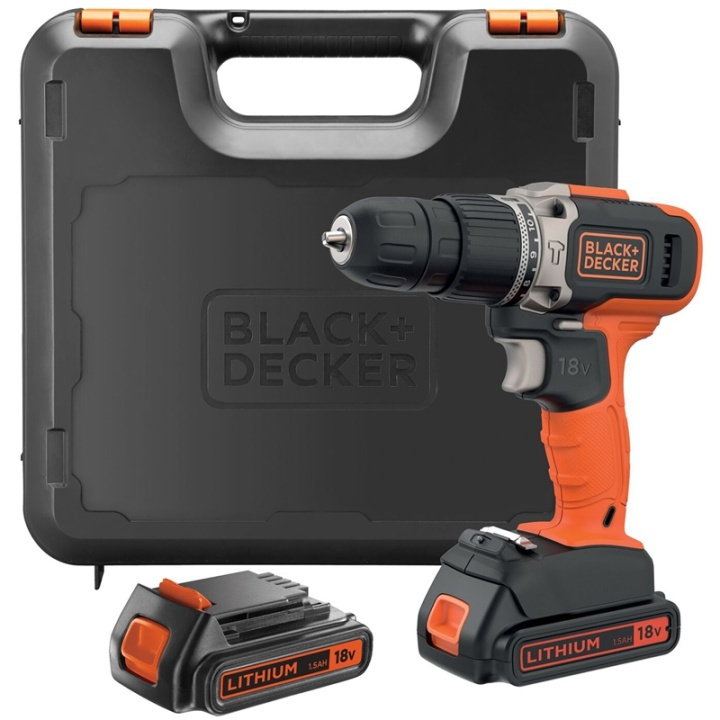 Black & Decker Slagborrmaskin 18V lithium-ion i gruppen HJEM, HUS & HAVE / Værktøj / Boremaskiner hos TP E-commerce Nordic AB (A17557)