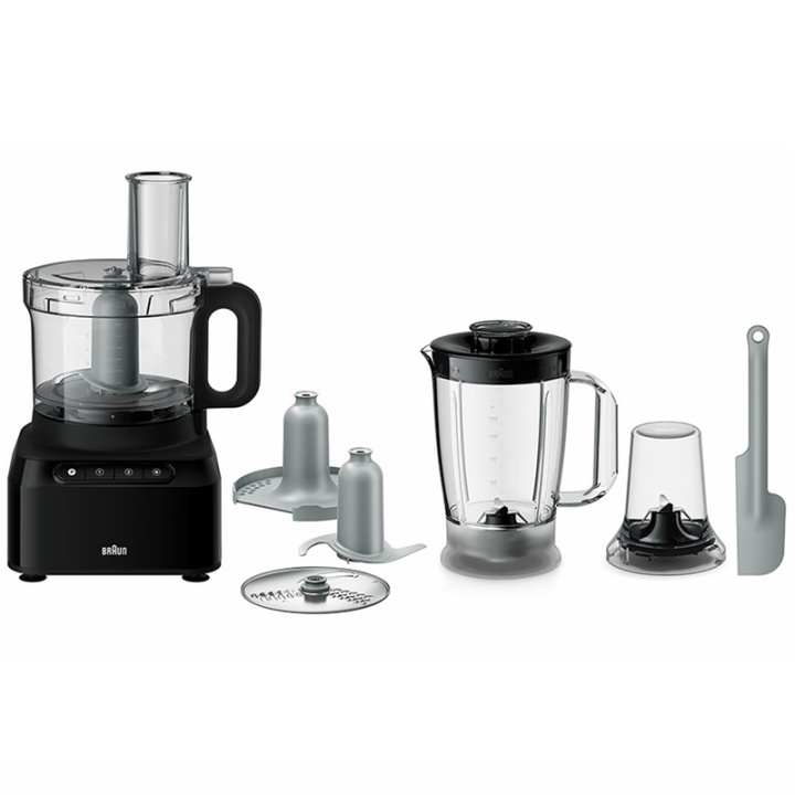 Braun Matberedare FP3132BK i gruppen HJEM, HUS & HAVE / Husholdningsapparater / Foodprocessor og køkkenassistenter / Foodprocessor hos TP E-commerce Nordic AB (A17578)