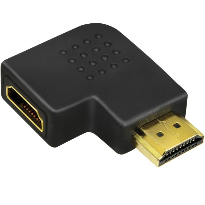 LogiLink HDMI Vinkeladapter Ha-Ho 90° 4 i gruppen HJEMMEELEKTRONIK / Kabler og adaptere / HDMI / Adaptere hos TP E-commerce Nordic AB (A17897)