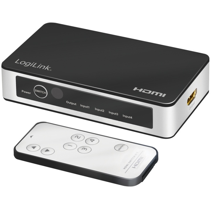 LogiLink HDMI-switch 4 in 1 ut. 4K/60Hz i gruppen COMPUTERTILBEHØR / Kabler og adaptere / HDMI / VGA / DVI switche hos TP E-commerce Nordic AB (A17904)