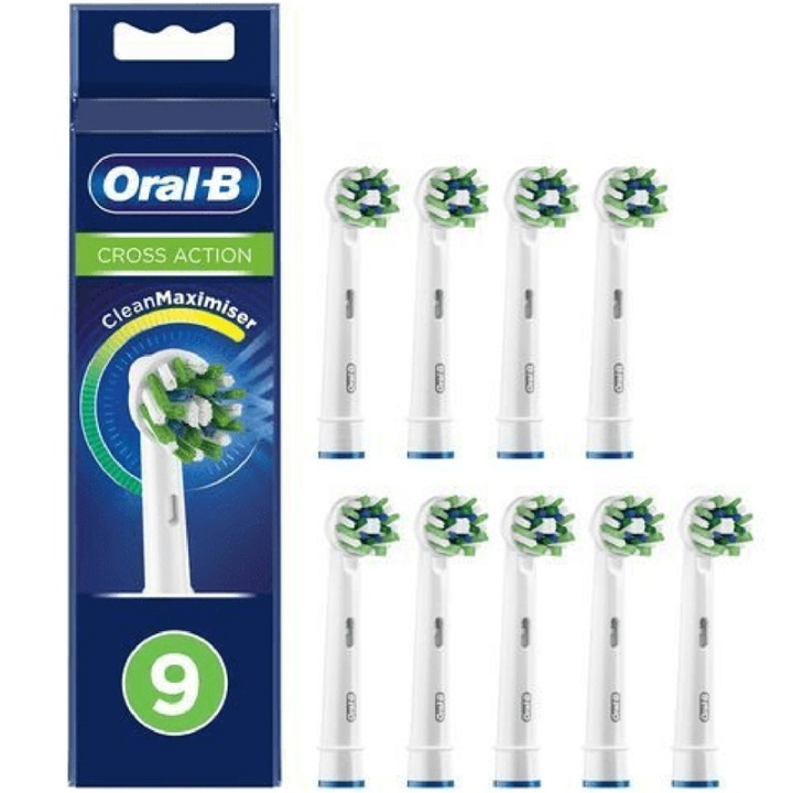 Oral B Cross Action 3+3+3s børstehoved i gruppen SKØNHED & HELSE / Oral pleje / Tilbehør til elektriske tandbørster hos TP E-commerce Nordic AB (A17942)