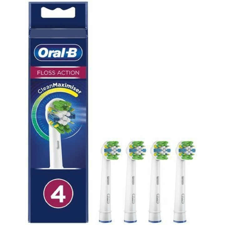 Oral B Borsthuvud Floss Action 4st i gruppen SKØNHED & HELSE / Oral pleje / Tilbehør til elektriske tandbørster hos TP E-commerce Nordic AB (A17944)