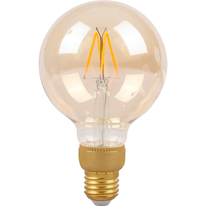 Smartline Filament LED-lampa E27 Stor gl i gruppen HJEMMEELEKTRONIK / Lys / LED lamper hos TP E-commerce Nordic AB (A18073)