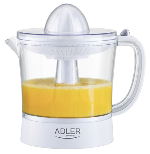 Adler Citruspresser inkl. målekande 1L, hvid i gruppen HJEM, HUS & HAVE / Husholdningsapparater / Vand & Juice / Juicepresser hos TP E-commerce Nordic AB (A18174)