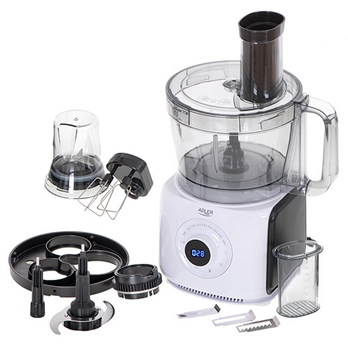 Adler AD 4224 foodprocessor med LCD-display 12 i 1 i gruppen HJEM, HUS & HAVE / Husholdningsapparater / Foodprocessor og køkkenassistenter / Foodprocessor hos TP E-commerce Nordic AB (A18177)
