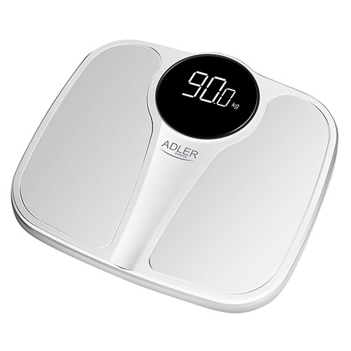 Adler Bathroom scale 180kg, White i gruppen SKØNHED & HELSE / Helse / Badevægte hos TP E-commerce Nordic AB (A18205)