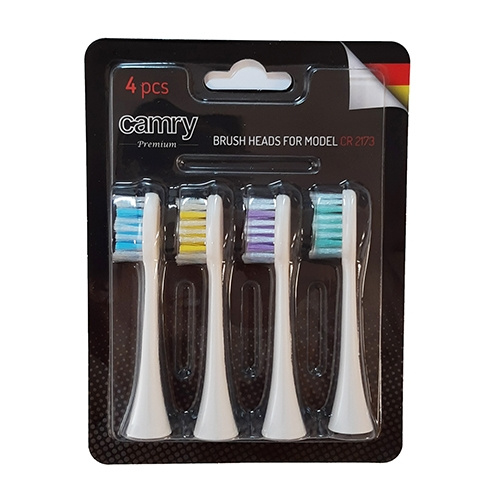 Camry tandbørstehoveder til CR 2173, 4-pakke i gruppen SKØNHED & HELSE / Oral pleje / Tilbehør til elektriske tandbørster hos TP E-commerce Nordic AB (A18211)