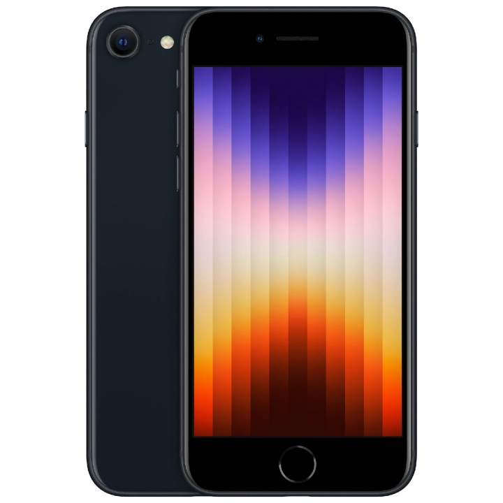 Apple iPhone SE 64GB (2022) Midnigh i gruppen SMARTPHONES & TABLETS / Mobiltelefoner & smartphones hos TP E-commerce Nordic AB (A18264)