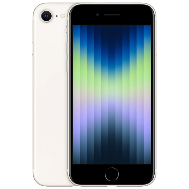 Apple iPhone SE 64GB (2022) Starlig i gruppen SMARTPHONES & TABLETS / Mobiltelefoner & smartphones hos TP E-commerce Nordic AB (A18265)