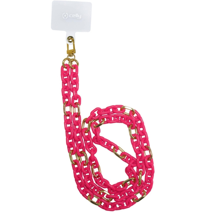 Celly Lacet Chain Halskedja Fluo Ros i gruppen SMARTPHONES & TABLETS / Øvrigt tilbehør / Andet hos TP E-commerce Nordic AB (A18421)