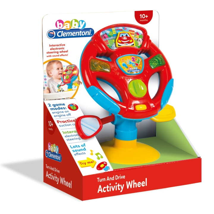 Clementoni Activity Steering Wheel i gruppen LEGETØJ, BØRN & BABY / Babyleg (0-3 år) / Aktivitetslegetøj hos TP E-commerce Nordic AB (A18519)