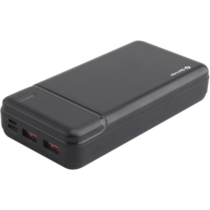 Denver Powerbank 20000mAh Quick Charg i gruppen SMARTPHONES & TABLETS / Opladere og kabler / Powerbanks hos TP E-commerce Nordic AB (A18606)