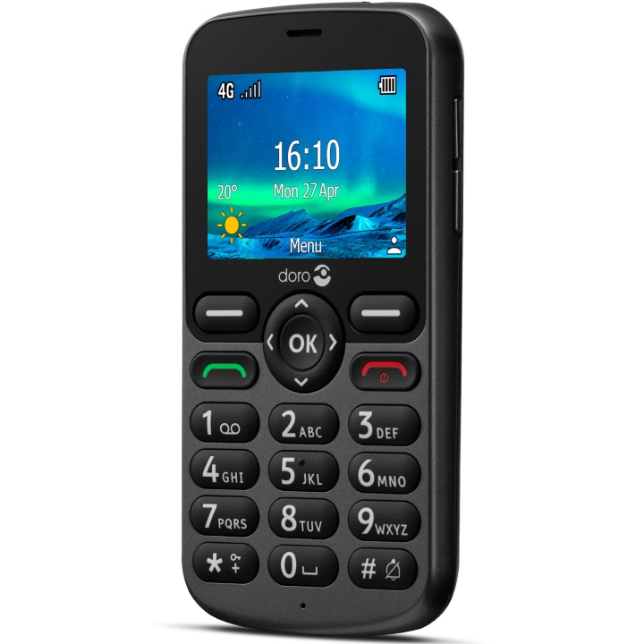 Doro 5861 4G Grafit-grå i gruppen SMARTPHONES & TABLETS / Mobiltelefoner & smartphones hos TP E-commerce Nordic AB (A18630)