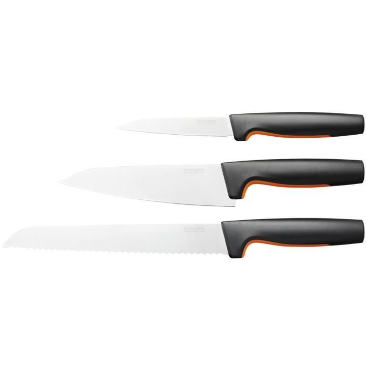 Fiskars Knivset, 3 delar FF i gruppen HJEM, HUS & HAVE / Køkkenredskaber / Køkkenknive & Knivslibemaskiner hos TP E-commerce Nordic AB (A18689)