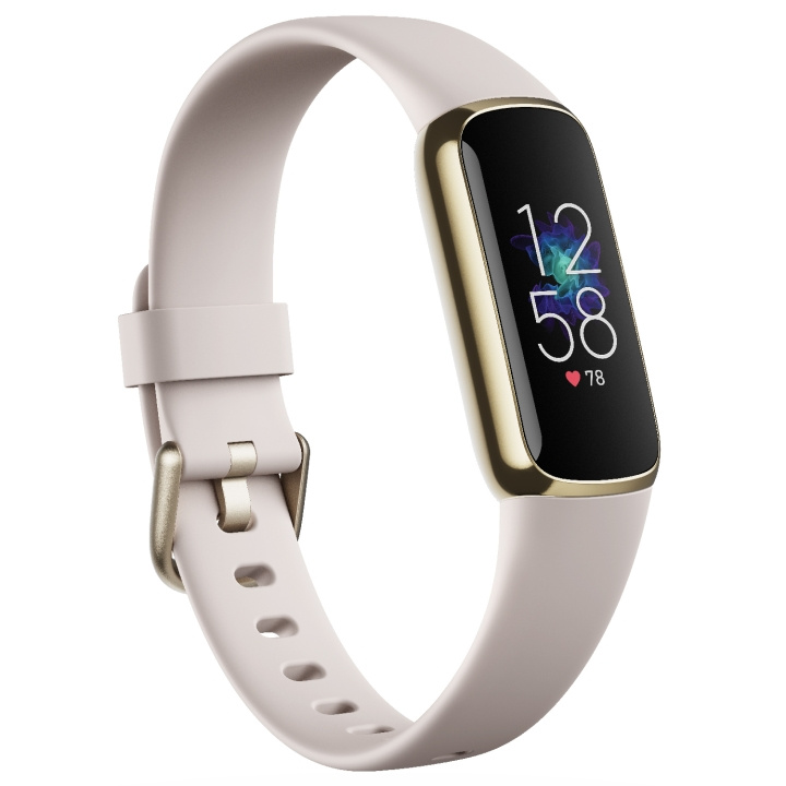Fitbit Luxe, Lunar White/Soft Gold i gruppen SPORT, FRITID & HOBBY / Smartwatch & Aktivitetsmåler / Aktivitetsarmbånd hos TP E-commerce Nordic AB (A18720)