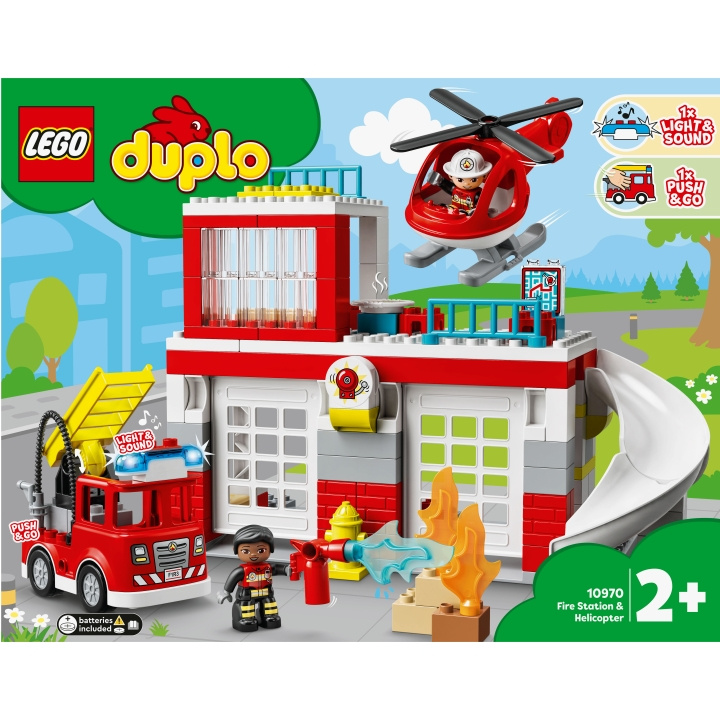 LEGO Duplo - Brandstation & Helikop i gruppen LEGETØJ, BØRN & BABY / Legetøj / Bygge legesager / Lego hos TP E-commerce Nordic AB (A18947)
