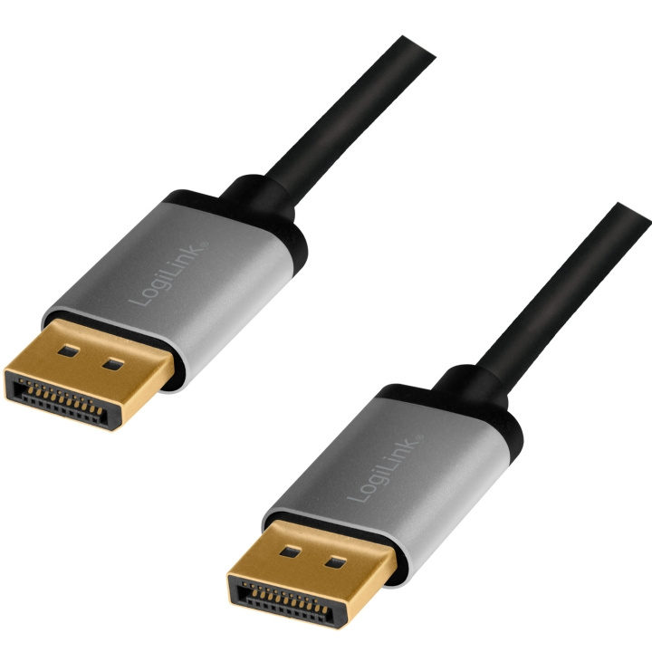 LogiLink DisplayPort-kabel 4K/60Hz Alum i gruppen COMPUTERTILBEHØR / Kabler og adaptere / DisplayPort / Kabler hos TP E-commerce Nordic AB (A19034)