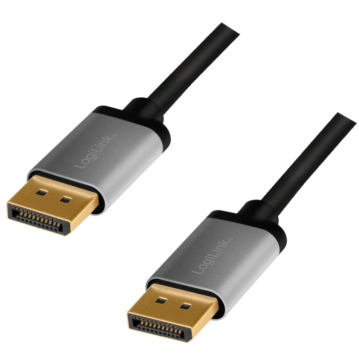 LogiLink DisplayPort-kabel 4K/60Hz Alum i gruppen COMPUTERTILBEHØR / Kabler og adaptere / DisplayPort / Kabler hos TP E-commerce Nordic AB (A19035)