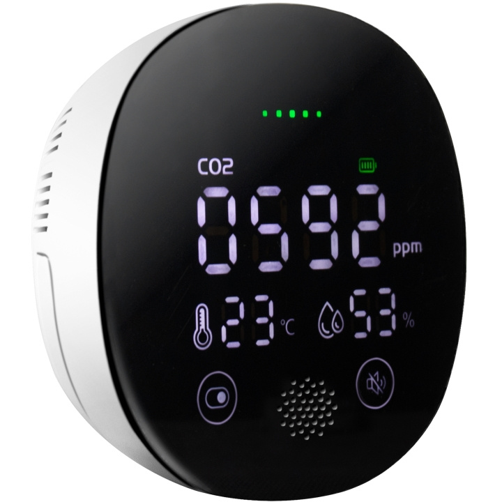 LogiLink Luftkvalitetsmonitor kuldioxidalarm i gruppen HJEM, HUS & HAVE / Smart hjem / Smarte sensorer hos TP E-commerce Nordic AB (A19045)