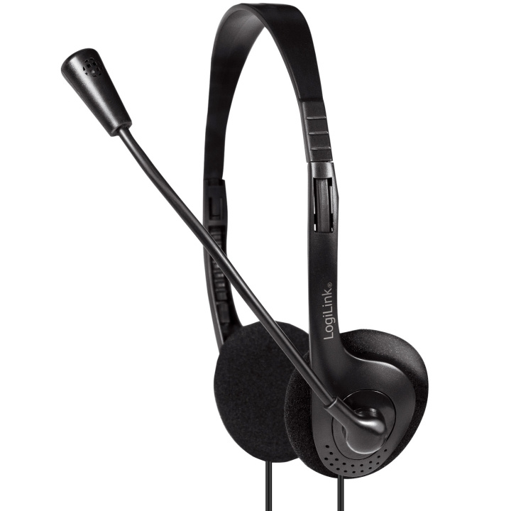 LogiLink PC-headset Stereo m mikrofon 1 i gruppen COMPUTERTILBEHØR / Computer Tilbehør / Headset hos TP E-commerce Nordic AB (A19049)