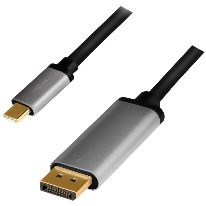 LogiLink USB-C -> DisplayPort 4K/60Hz A i gruppen COMPUTERTILBEHØR / Kabler og adaptere / DisplayPort / Kabler hos TP E-commerce Nordic AB (A19062)