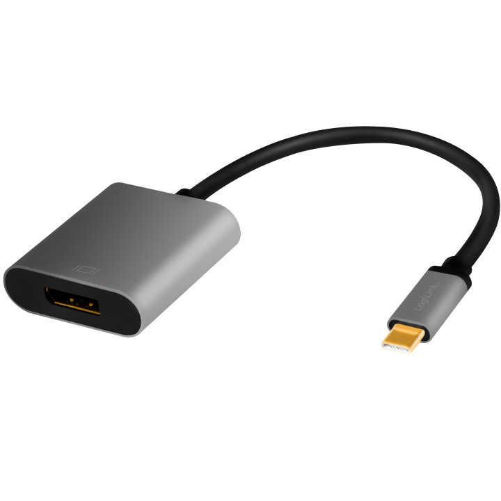 LogiLink USB-C -> DisplayPort-adapter 4 i gruppen COMPUTERTILBEHØR / Kabler og adaptere / DisplayPort / Adaptere hos TP E-commerce Nordic AB (A19063)