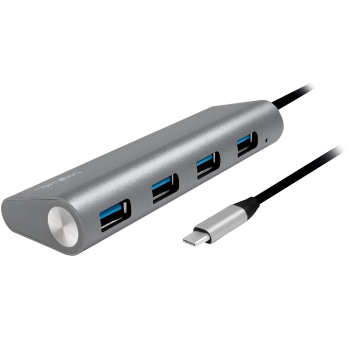 LogiLink USB-C 4-port USB-hub i gruppen COMPUTERTILBEHØR / Netværk / Netværkskort / USB hos TP E-commerce Nordic AB (A19067)