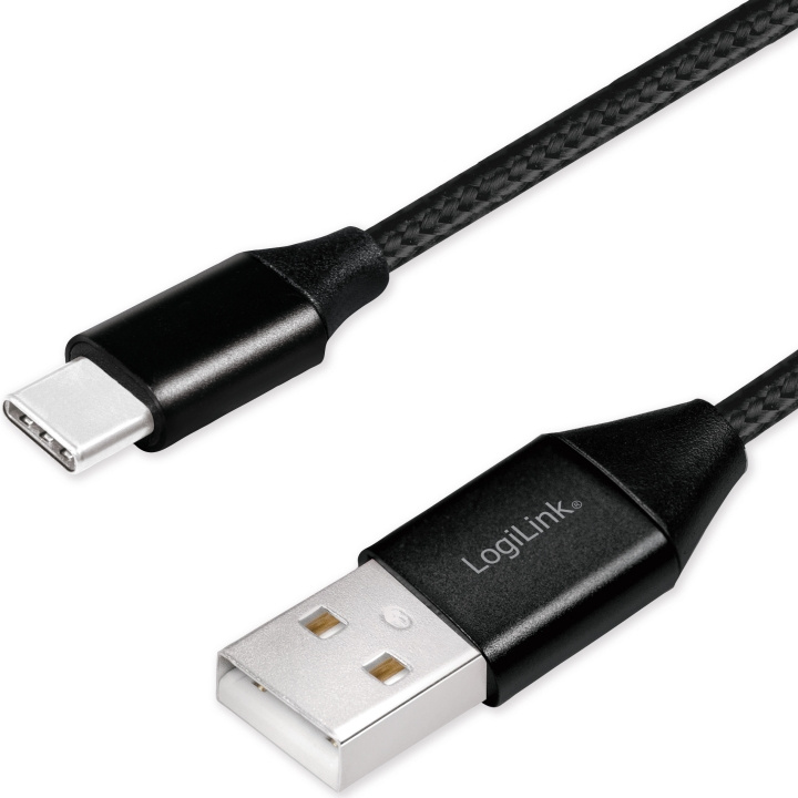 LogiLink USB-USB-C Ladd/synk-kabel 15W i gruppen SMARTPHONES & TABLETS / Opladere og kabler / Kabler / Kabler Type C hos TP E-commerce Nordic AB (A19073)