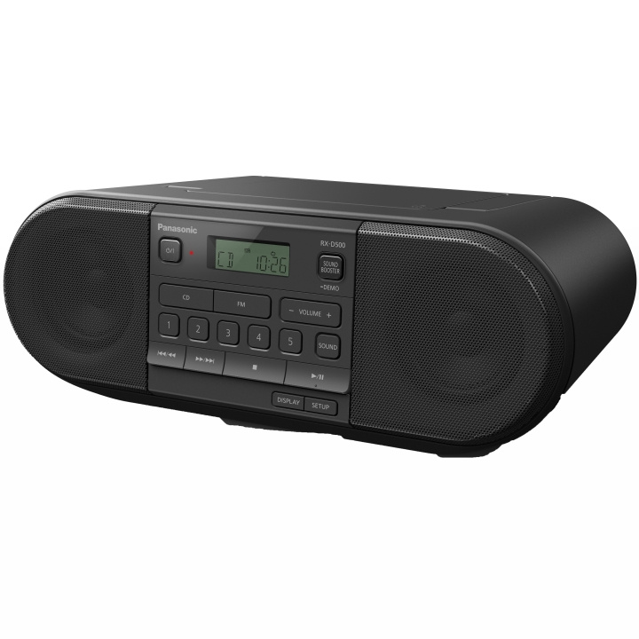 Panasonic Kraftfull bärbar radio med CD i gruppen HJEMMEELEKTRONIK / Lyd & billede / Hjemmebiograf, HiFi & Bærbar / Bærbar musikafspiller / CD-afspiller hos TP E-commerce Nordic AB (A19182)