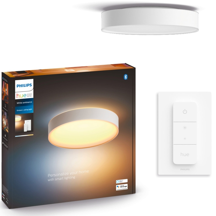 Philips Hue Enrave L Taklampa White Am i gruppen HJEM, HUS & HAVE / Smart hjem / Smart belysning hos TP E-commerce Nordic AB (A19231)