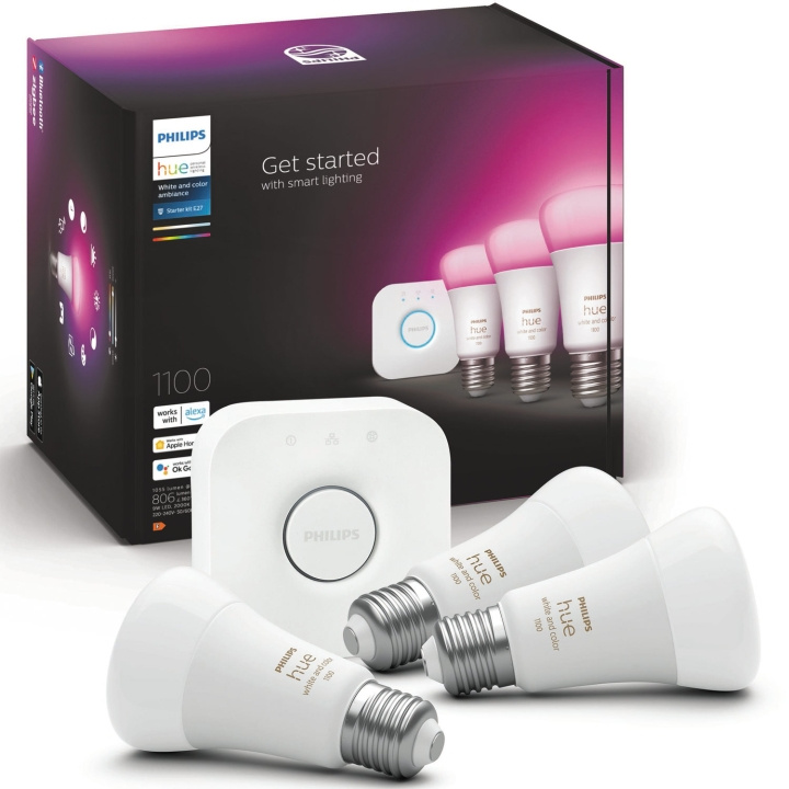 Philips Hue Startkit White Color Ambia i gruppen HJEM, HUS & HAVE / Smart hjem / Smart belysning hos TP E-commerce Nordic AB (A19259)