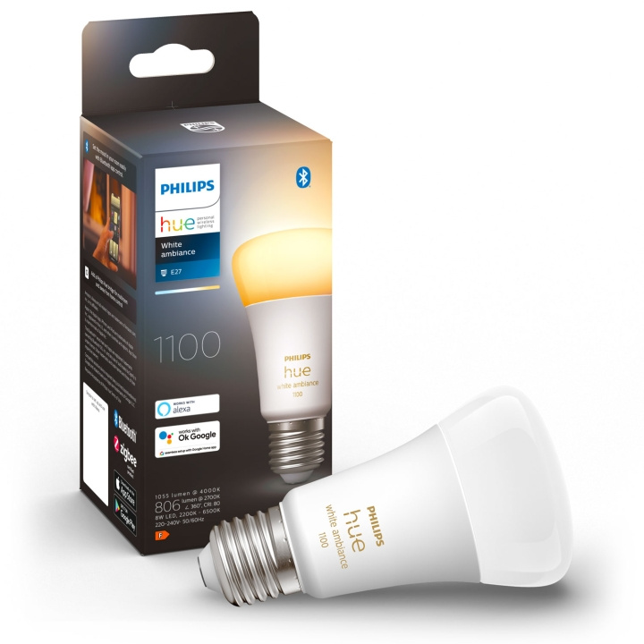 Philips Hue White Ambiance E27 A60 110 i gruppen HJEM, HUS & HAVE / Smart hjem / Smart belysning hos TP E-commerce Nordic AB (A19269)