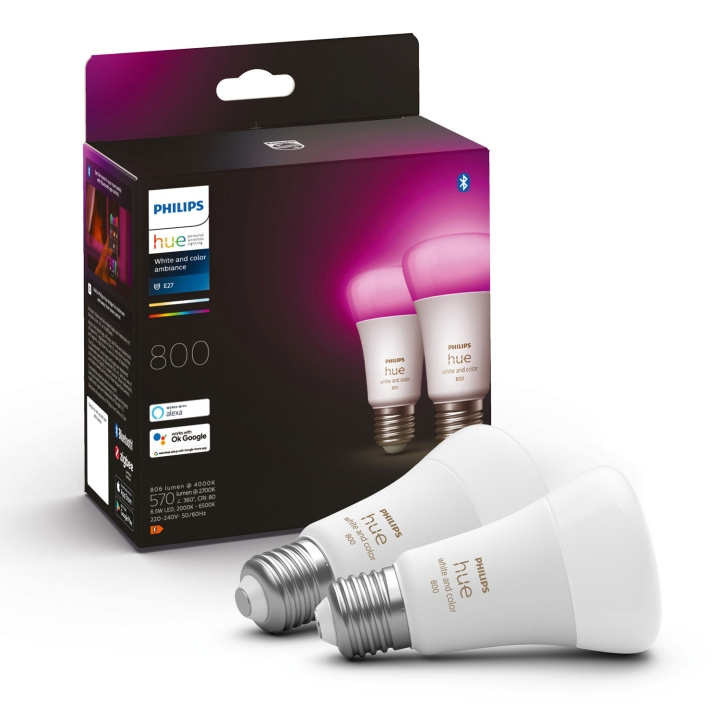 Philips Hue White Color Ambiance E27 8 i gruppen HJEM, HUS & HAVE / Smart hjem / Smart belysning hos TP E-commerce Nordic AB (A19283)