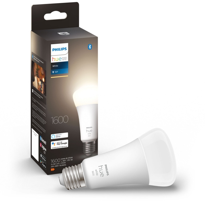 Philips Hue White E27 A67 1600lm 1-pac i gruppen HJEM, HUS & HAVE / Smart hjem / Smart belysning hos TP E-commerce Nordic AB (A19292)