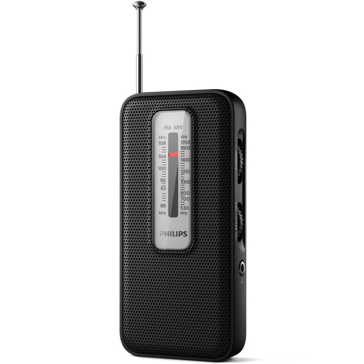 Philips Pocket-radio Batteridriven Sva i gruppen HJEMMEELEKTRONIK / Lyd & billede / Hjemmebiograf, HiFi & Bærbar / Radio og vækkeure / Radio hos TP E-commerce Nordic AB (A19314)