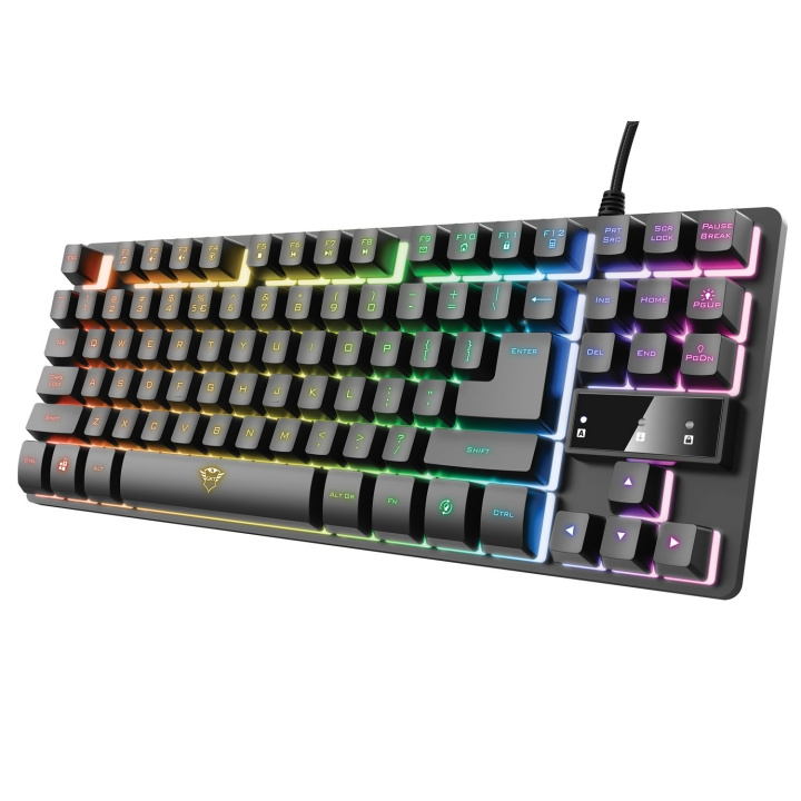 Trust GXT 833 Thado TKL RGB Gaming K i gruppen COMPUTERTILBEHØR / GAMING / Tastatur hos TP E-commerce Nordic AB (A19551)