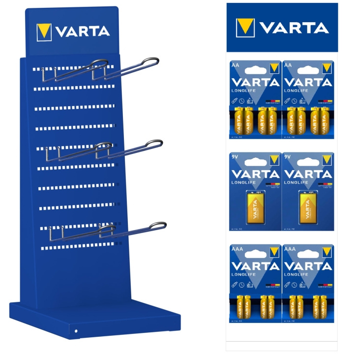 Varta Displayställ inkl. batterier S i gruppen HJEMMEELEKTRONIK / Batterier og opladere / Batterier / Andet hos TP E-commerce Nordic AB (A19606)