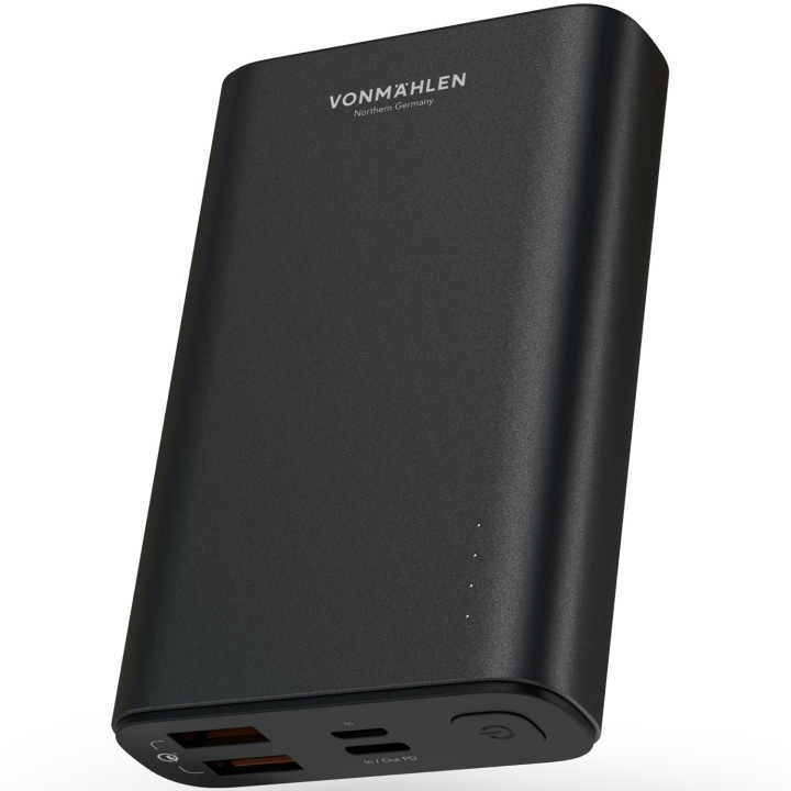 VonMählen Powerbank Evergreen 10K Svart i gruppen SMARTPHONES & TABLETS / Opladere og kabler / Powerbanks hos TP E-commerce Nordic AB (A19636)