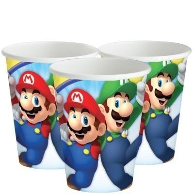 Papirkopper Super Mario 8-pak i gruppen HJEMMEELEKTRONIK / Spilkonsoller og tilbehør / Øvrige spil hos TP E-commerce Nordic AB (A19787)