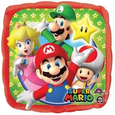 Super Mario - Folieballon i gruppen HJEMMEELEKTRONIK / Spilkonsoller og tilbehør / Øvrige spil hos TP E-commerce Nordic AB (A19833)