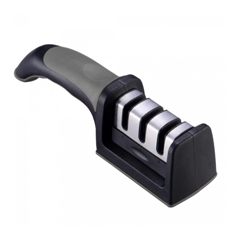 Herzberg HG-8101 Sturdy Knife Sharpener Black i gruppen HJEM, HUS & HAVE / Køkkenredskaber / Køkkenknive & Knivslibemaskiner hos TP E-commerce Nordic AB (A20122)