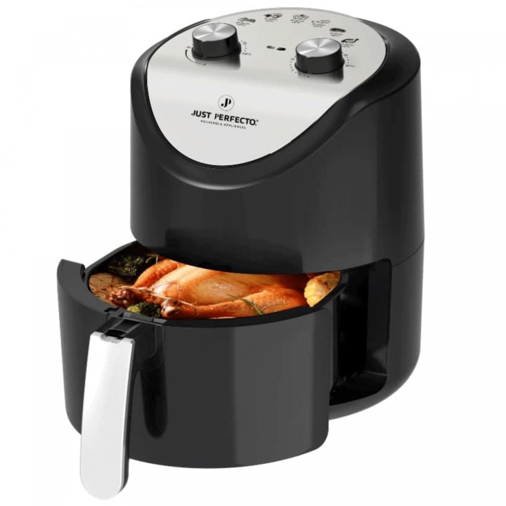 Just Perfecto JL-14 1200W Air Fryer With Dual Knob Dial Control - 3.5L i gruppen HJEM, HUS & HAVE / Husholdningsapparater / Airfryers & Friture hos TP E-commerce Nordic AB (A20161)
