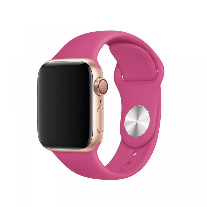 Silikonarmband till Apple Watch 38/40mm, Rosa i gruppen SMARTPHONES & TABLETS / Træning, hjem og fritid / Apple Watch & Tilbehør / Tilbehør hos TP E-commerce Nordic AB (A20236)